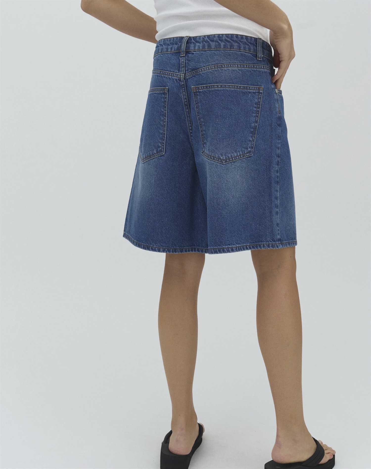 Mbym - Talina-M Shorts - Vintage Blue Wash 